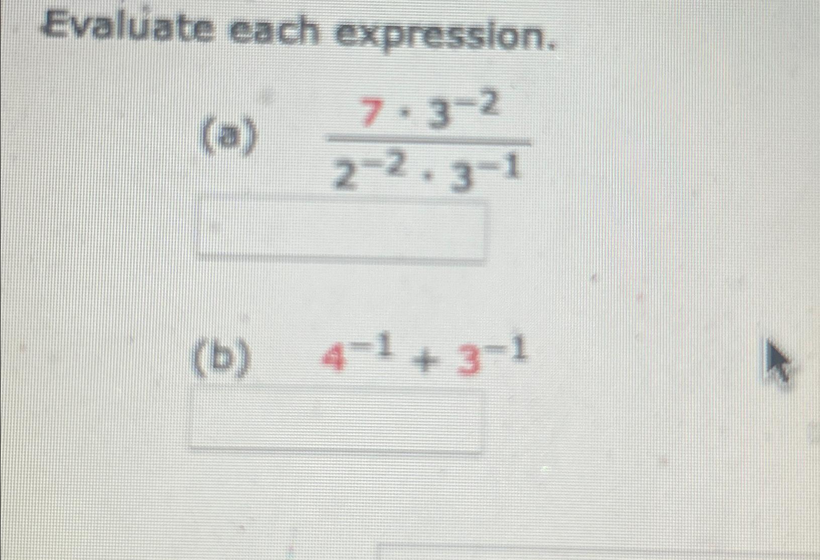 Solved Evaluate each expression.(a) 7*3-22-2*3-1(b) 4-1+3-1 | Chegg.com