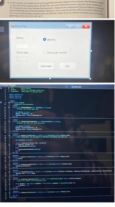 Solved Code In Visual Basic Write Out The Whole Program As | Chegg.com