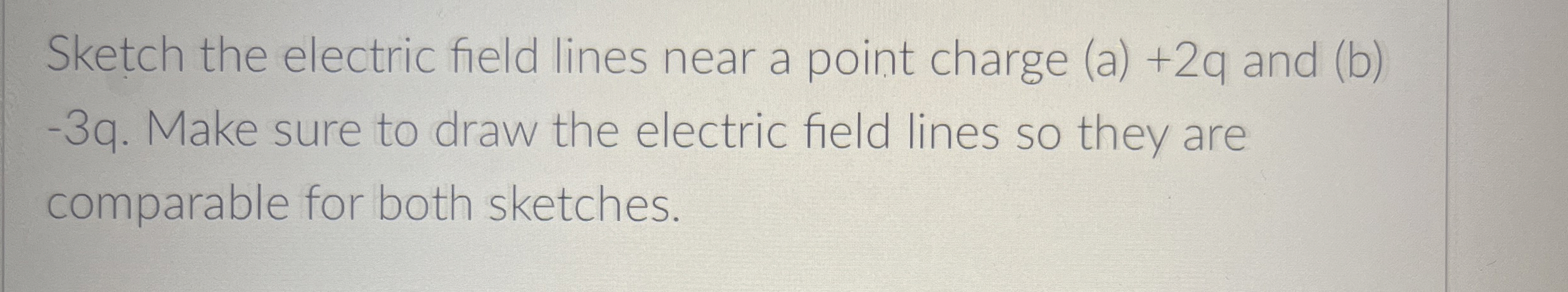 Solved Sketch the electric field lines near a point charge | Chegg.com