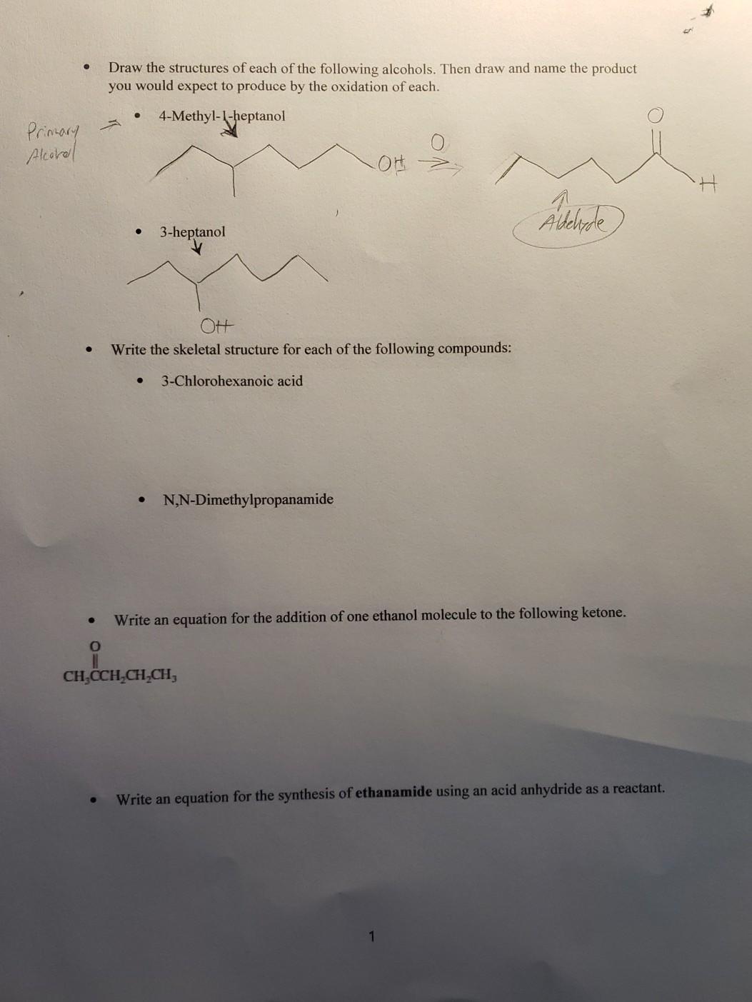 Solved Draw the structures of each of the following | Chegg.com