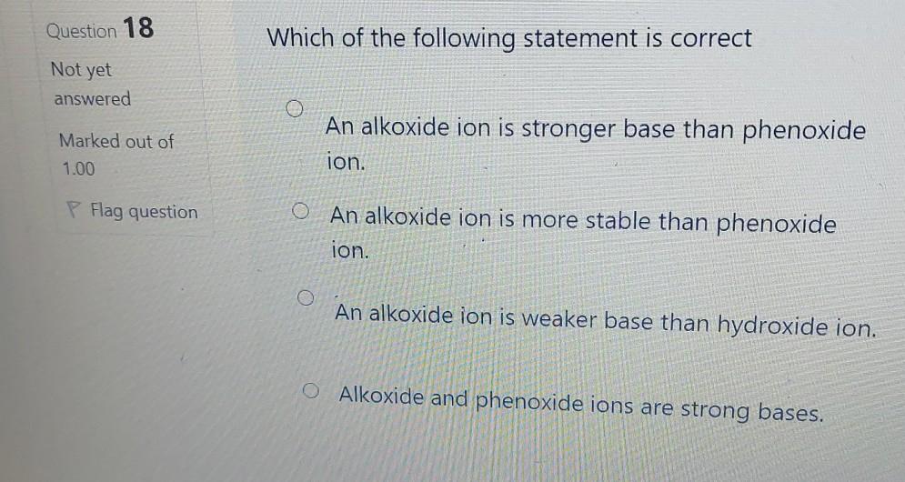 Solved Question 16 The correct IUPAC name is Not yet