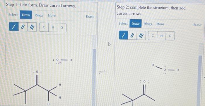 Solved Complete the mechanism for the keto-enol | Chegg.com