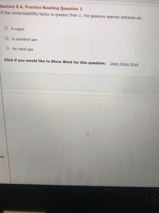 Section 5.4, Practice Reading Question 3 If the Section 5.4, Practice Reading Question 3 If the