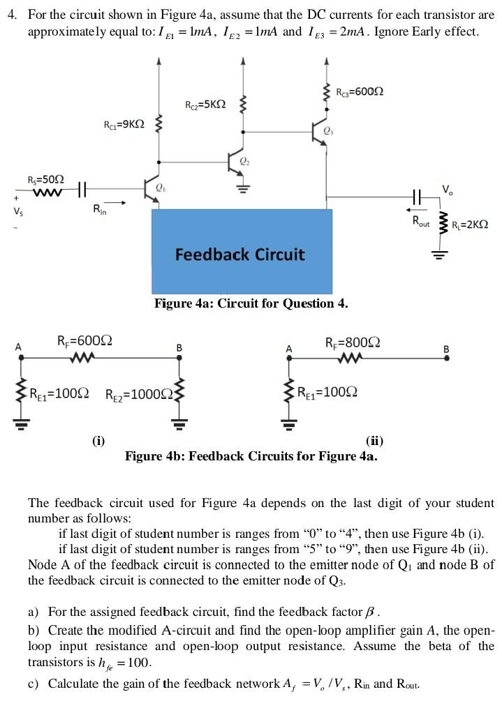 Solved 4. For the circuit shown in Figure 4a, assume that | Chegg.com