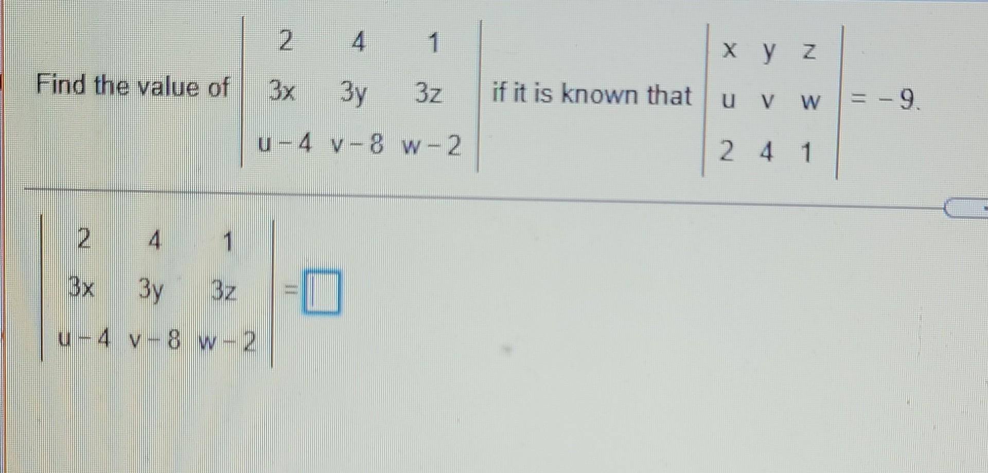 Solved 2 4. 1 Find the value of X Y Z if it is known that u | Chegg.com