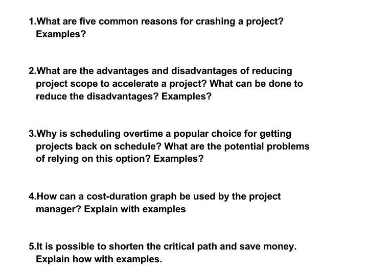 what-are-five-common-reasons-for-crashing-a-project