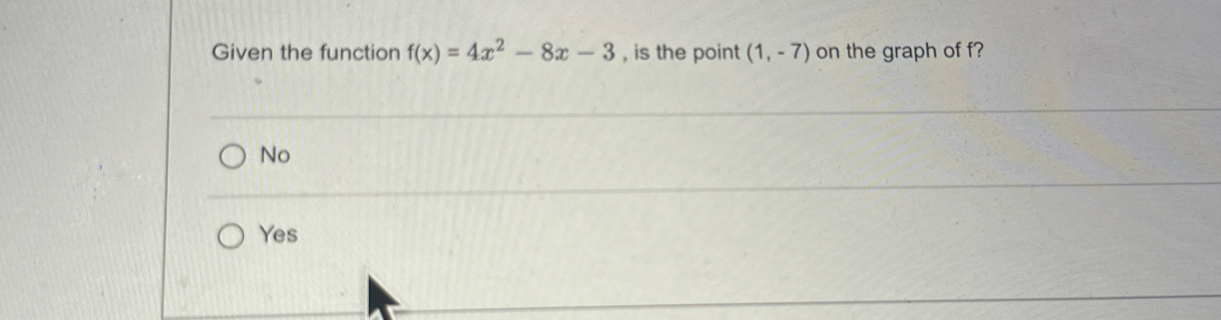 Solved Given The Function F X 4x2 8x 3 ﻿is The Point