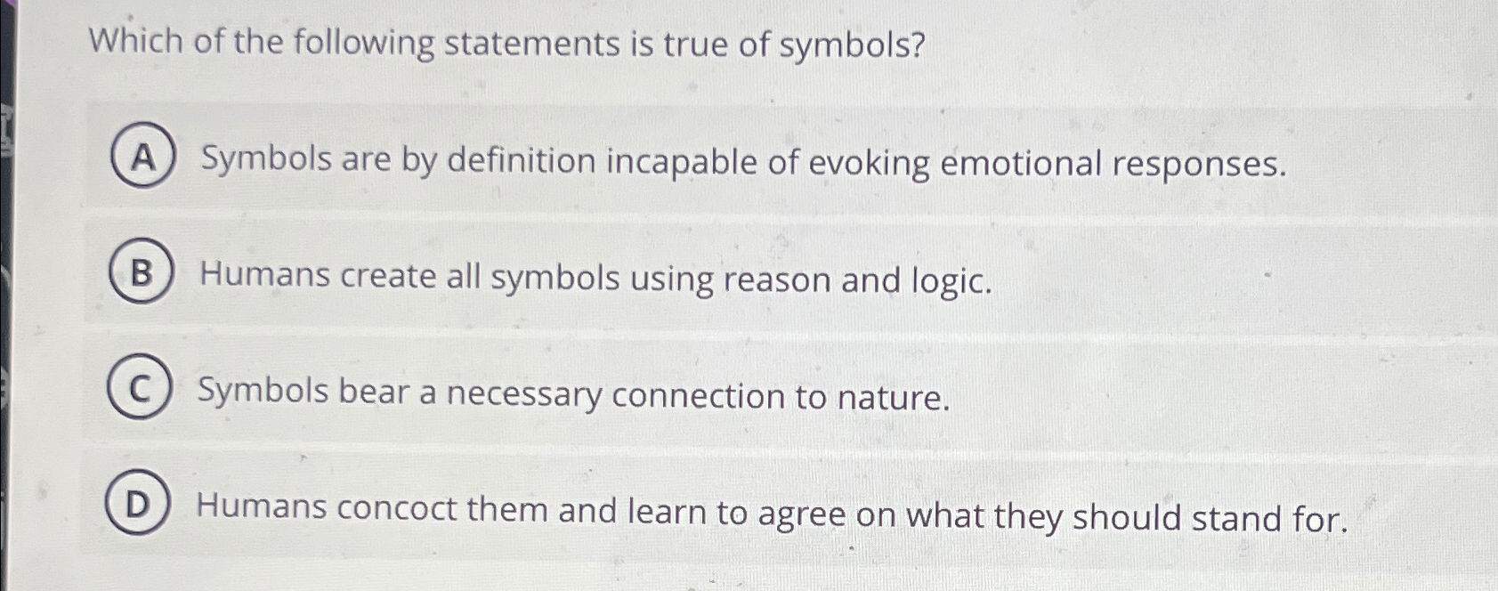 Solved Which of the following statements is true of | Chegg.com