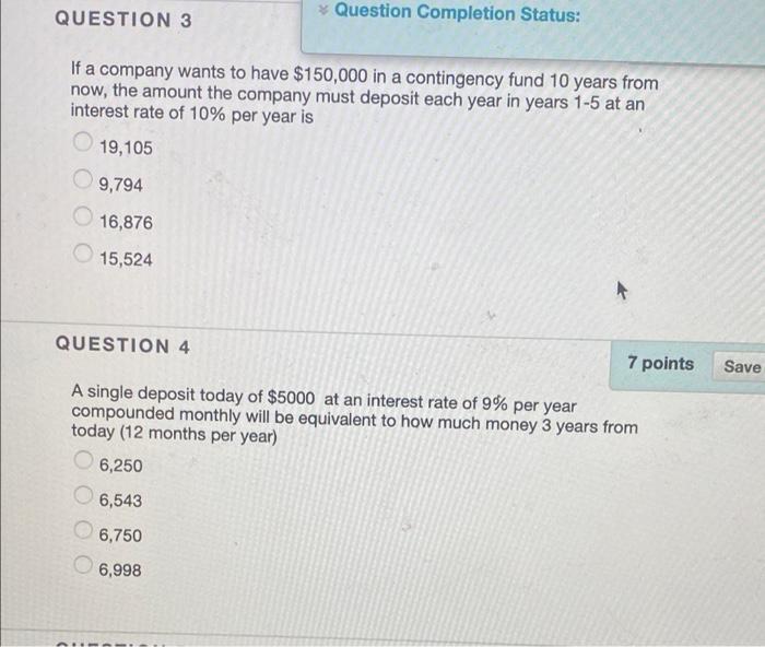 Solved QUESTION 1 What is the present worth of the following 