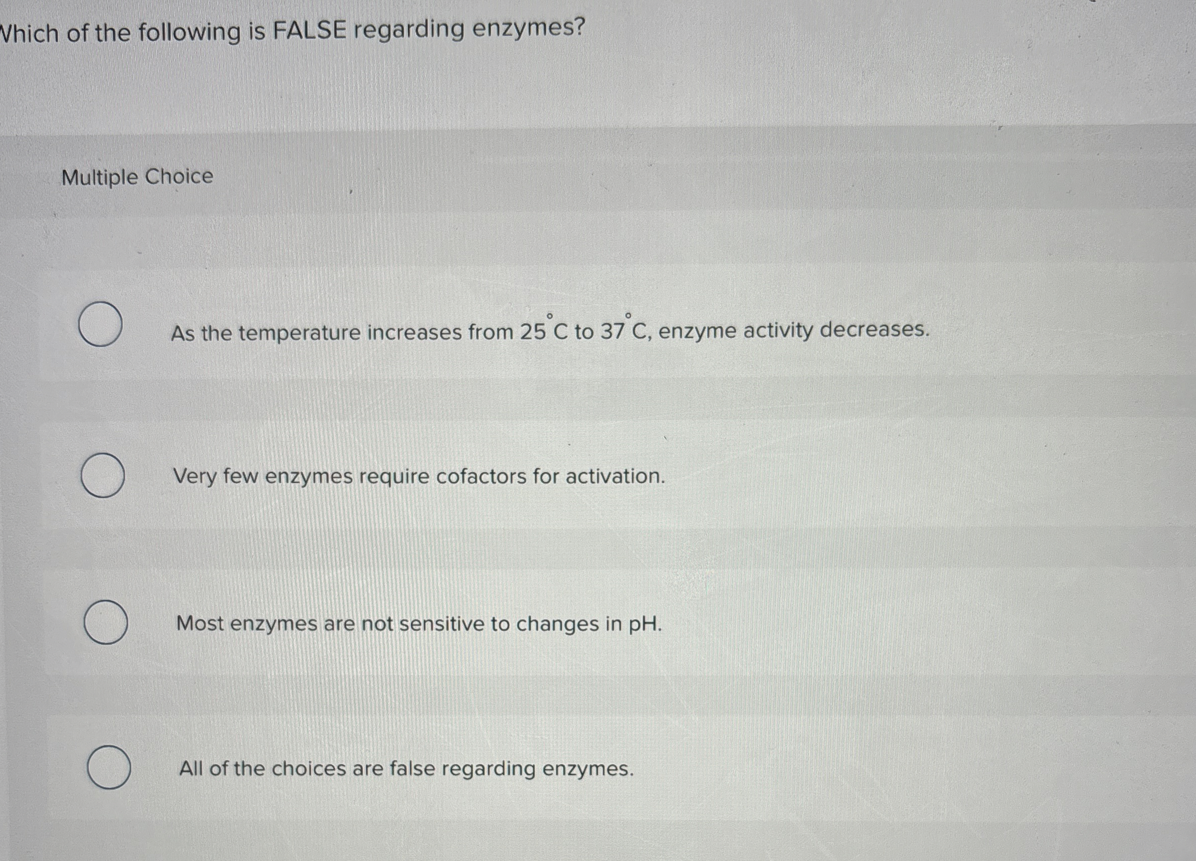 Solved Which of the following is FALSE regarding | Chegg.com