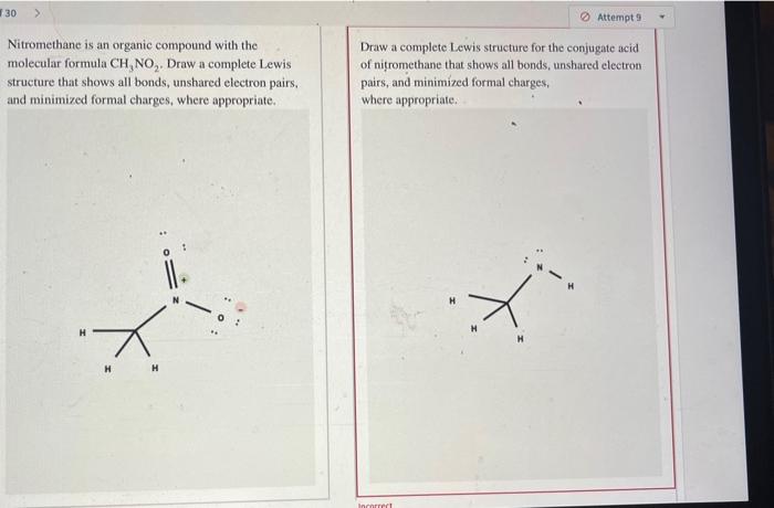 conjugate acid of nitromethane