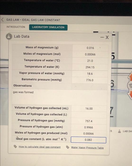 Solved K GAS LAW IDEAL GAS LAW CONSTANT INTRODUCTION