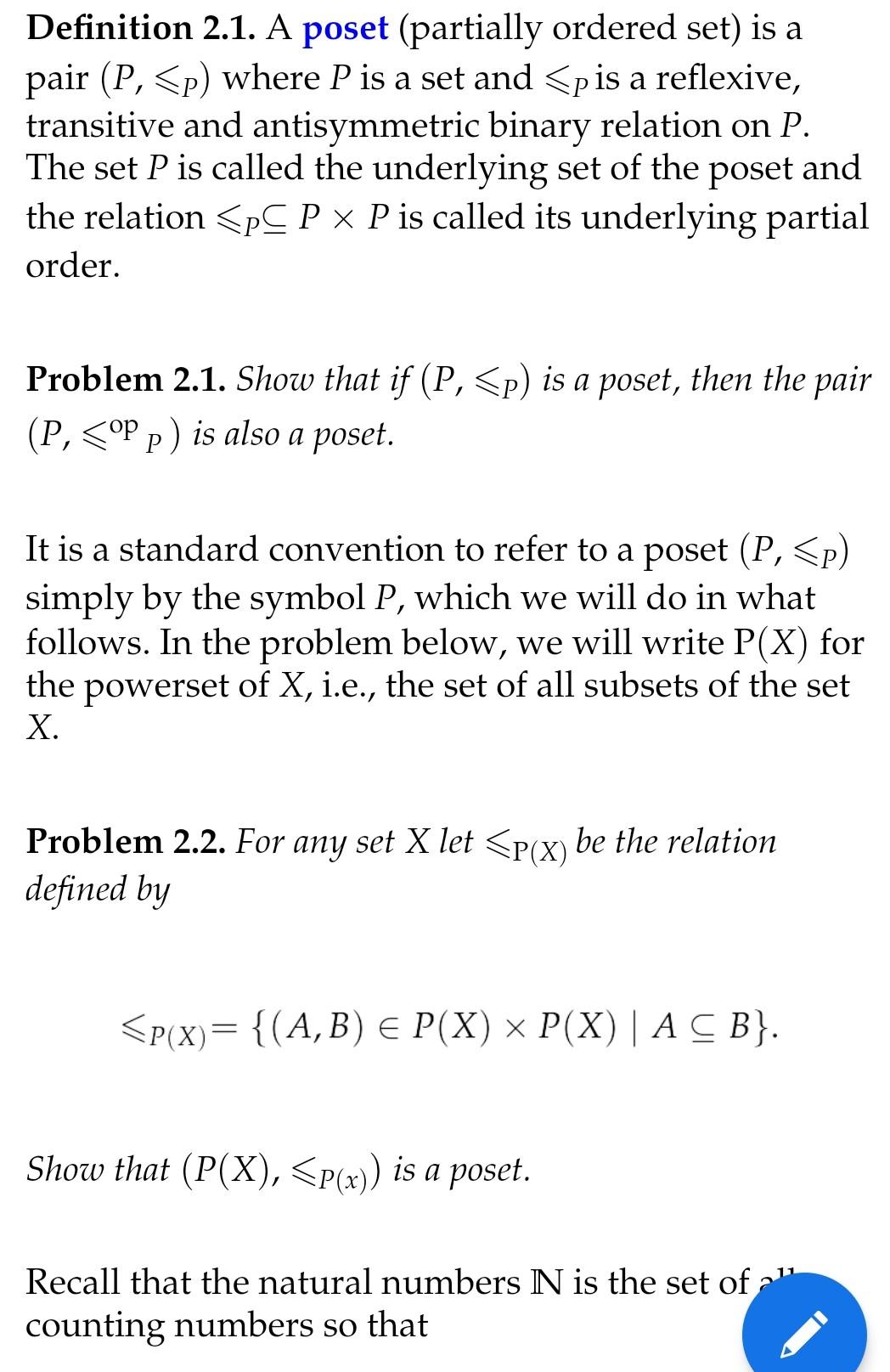 Solved Problem 2.2. For Any Set X Let | Chegg.com