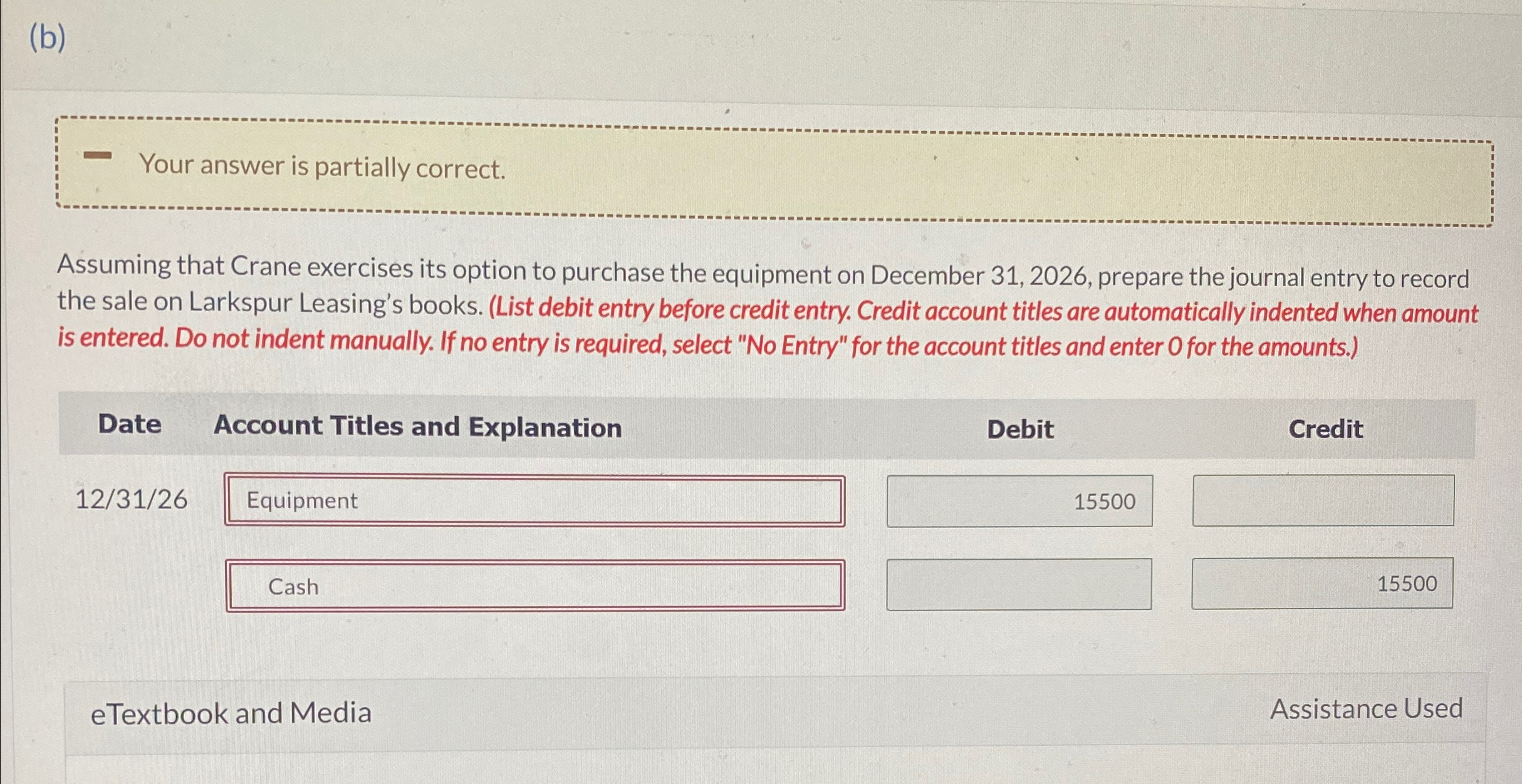 Solved (b)Your answer is partially correct.Assuming that | Chegg.com