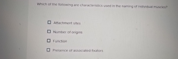 Solved Which of the following are characteristics used in | Chegg.com