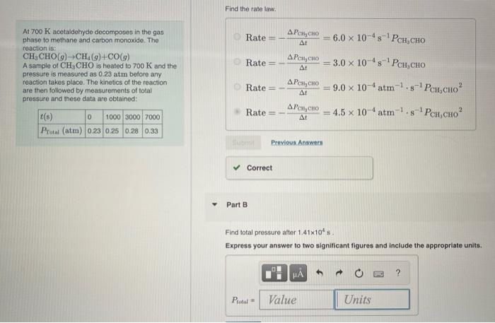Solved What is the rate constant for the reaction 2 A+B C? | Chegg.com
