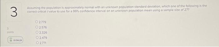 Solved Assuming the population is approximately normal with | Chegg.com