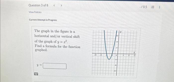 Solved The graph in the figure is a horizontal and/or | Chegg.com