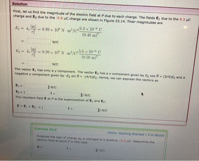 Solved Zs Ae Us Example 23 5 Electric Field Due To Two Chegg Com Solved Zs Ae Us Example 23 5 Electric Field Due To Two Chegg Com