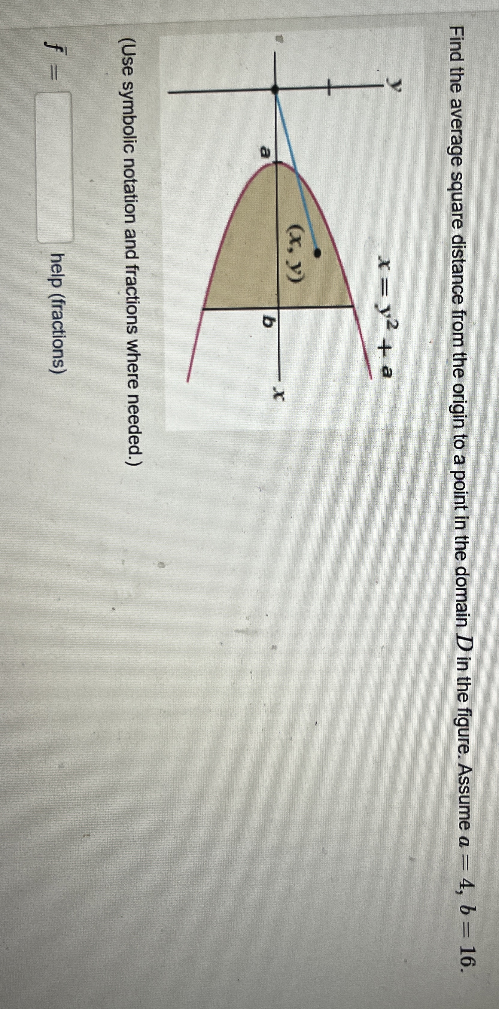 Solved Find the average square distance from the origin to a | Chegg.com