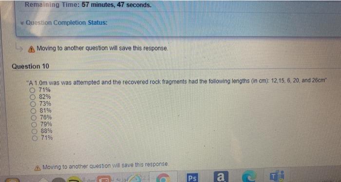 Solved Remaining Time: 57 minutes, 47 seconds. Question | Chegg.com