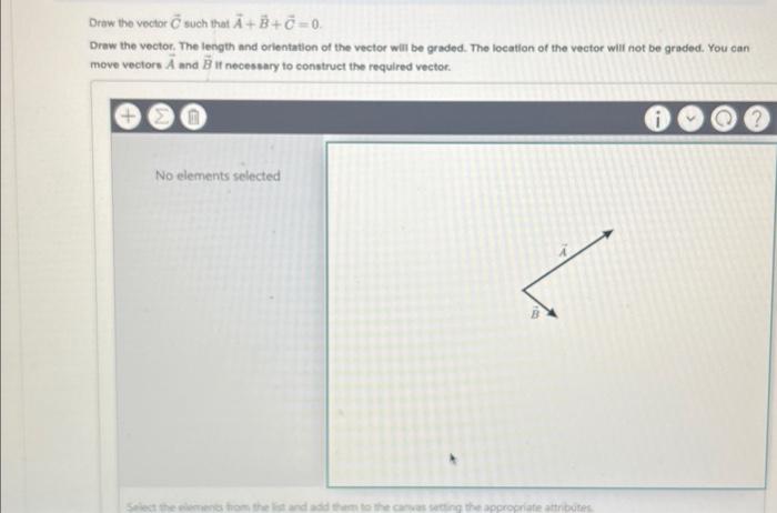 Solved Draw the vector C such that A+B+C=0. Draw the vector. | Chegg.com