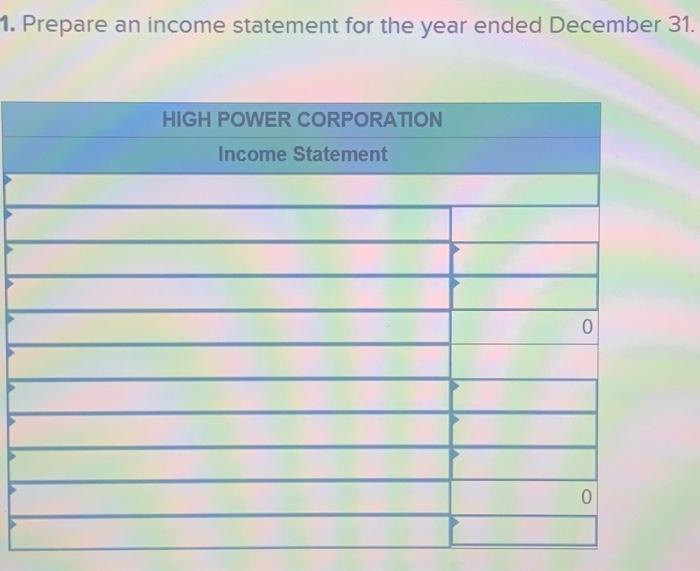 Solved 3. Prepare a balance sheet at December 31 | Chegg.com
