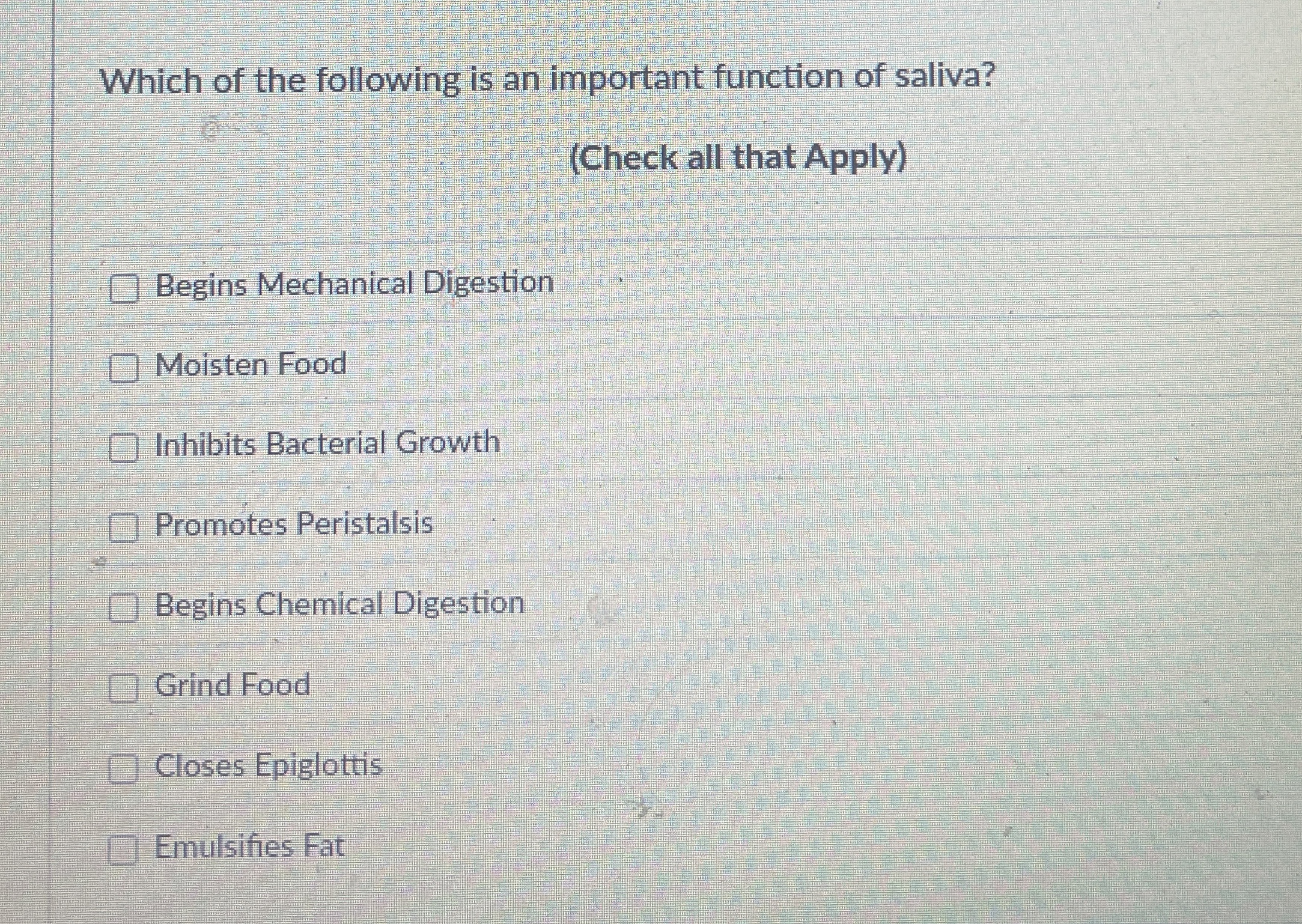 Solved Which of the following is an important function of