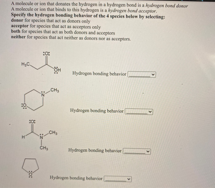 Solved A molecule or ion that donates the hydrogen in a | Chegg.com