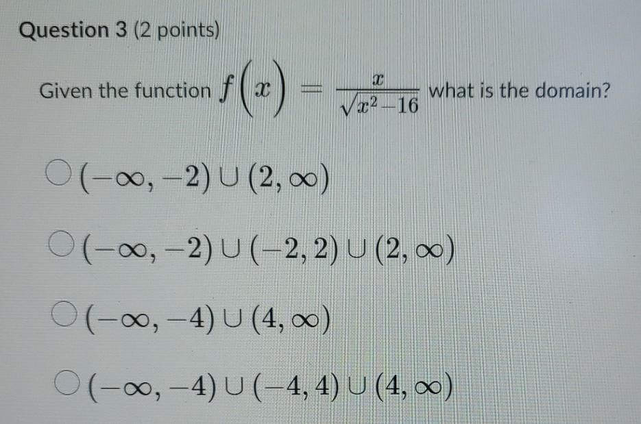 Solved Question 1 (2 points) Let f(x)=x5-x3+1, what is f(2) | Chegg.com