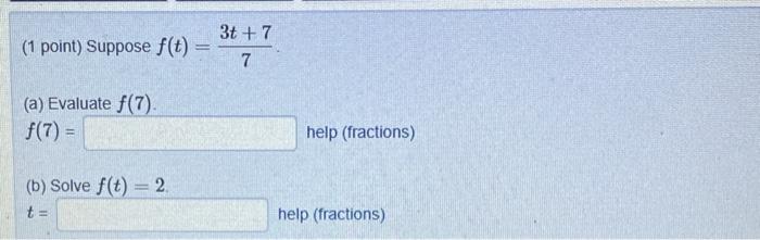 Solved (1 point) The graph of function is shown below If you | Chegg.com