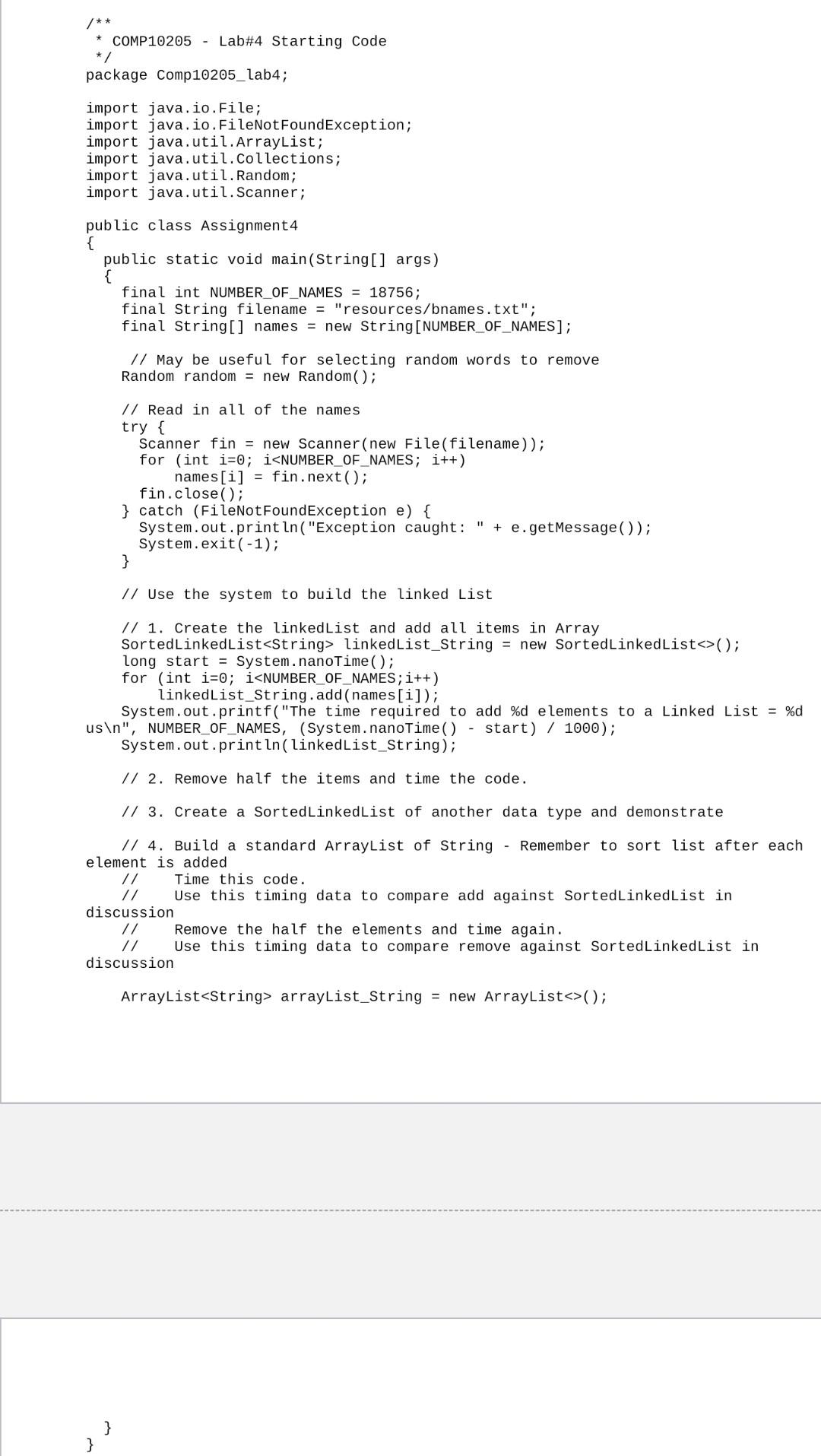 Solved Background You are to complete the starting code that | Chegg.com