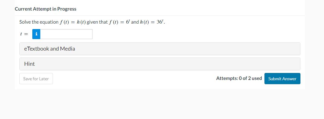 Solved Current Attempt in ProgressSolve the equation | Chegg.com