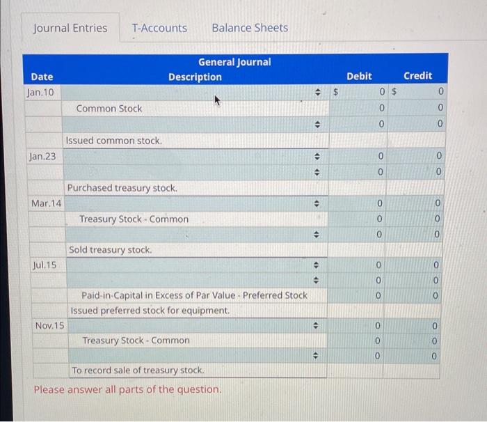 Solved Stockholders Equity: Transactions and Balance Sheet | Chegg.com