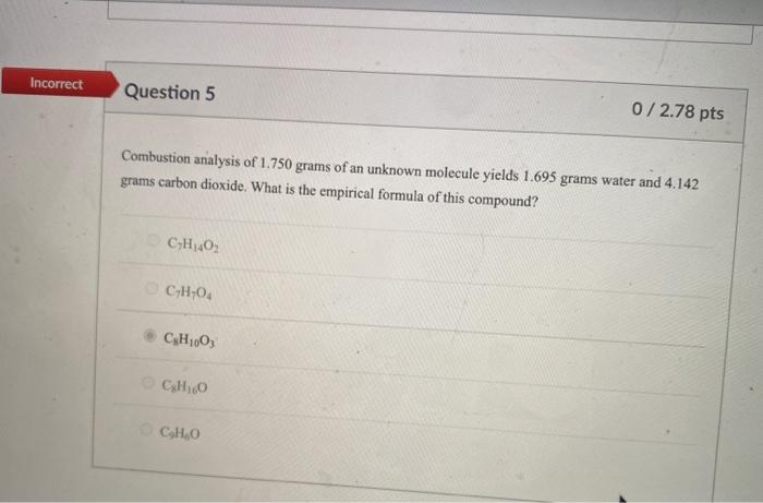 Solved A mass of 18.15 gC2H4 g reacts with excess oxygen