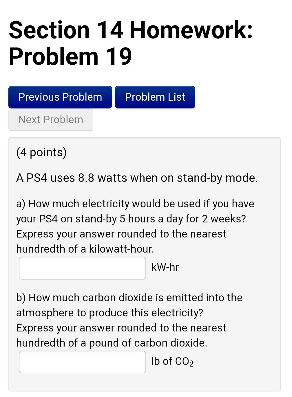 Solved Section 14 Homework: Problem 19 Previous Problem | Chegg.com