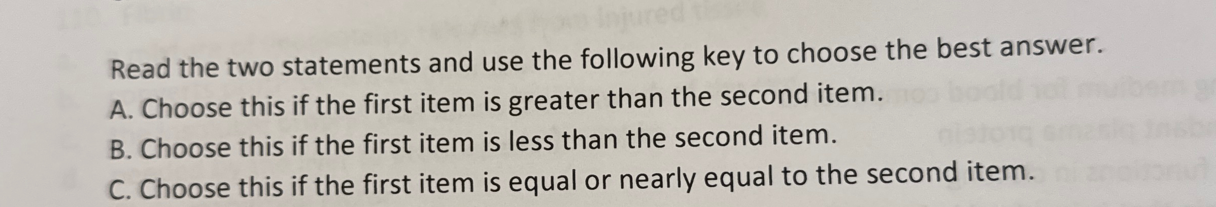 Solved Read the two statements and use the following key to | Chegg.com