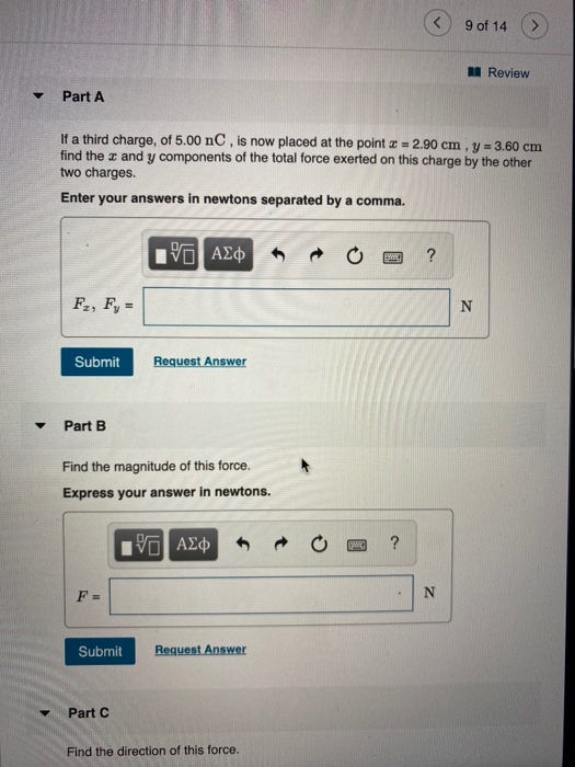 Solved A charge of -3.20 nC is placed at the origin of an | Chegg.com