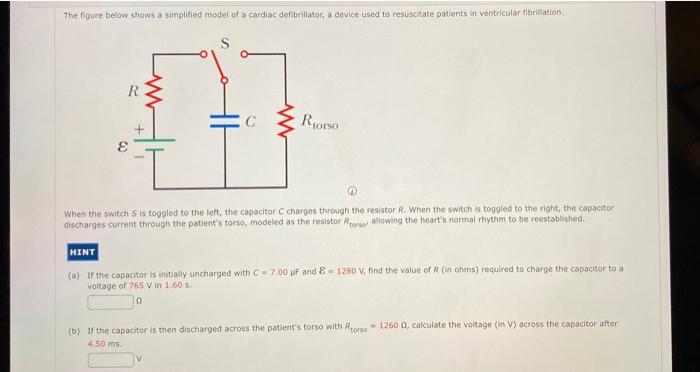 Solved The figure below shows a simplified model of a | Chegg.com