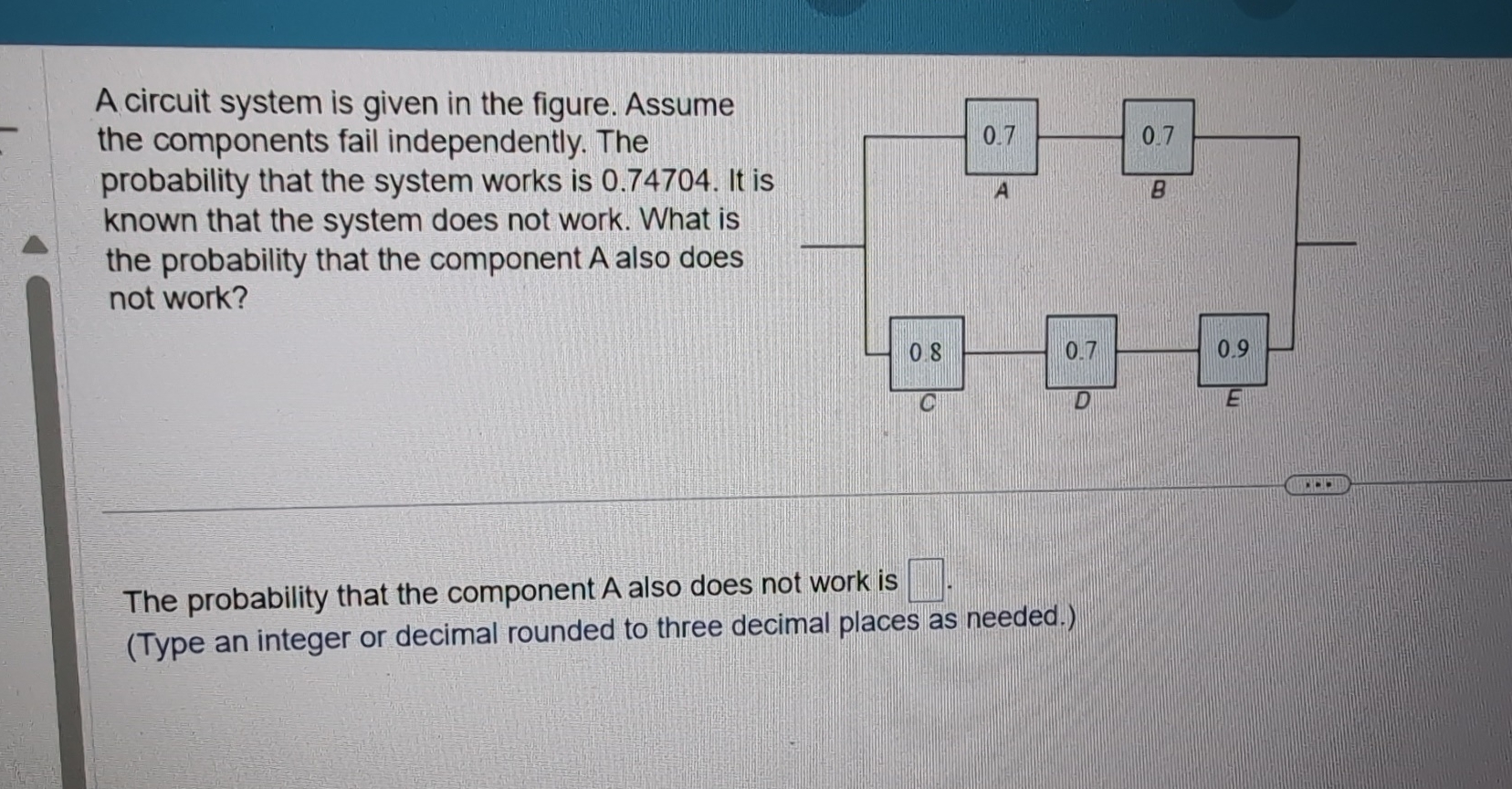 A circuit system is given in the figure. Assumethe | Chegg.com