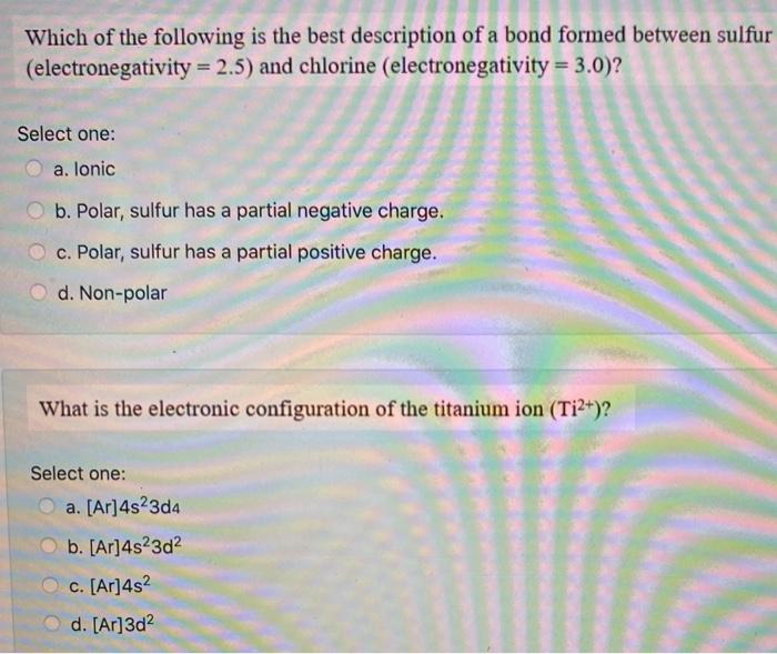 Solved Which Of The Following Atoms Has The Largest Atomi Chegg Com
