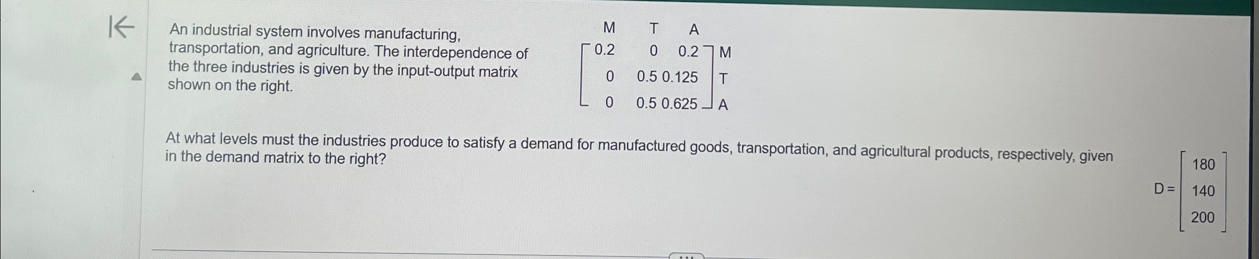 Solved An industrial system involves manufacturing, | Chegg.com