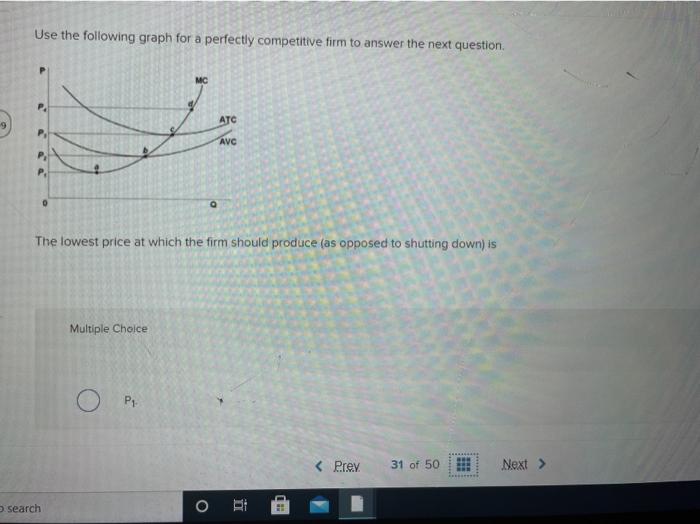 Solved Use the following graph for a perfectly competitive | Chegg.com