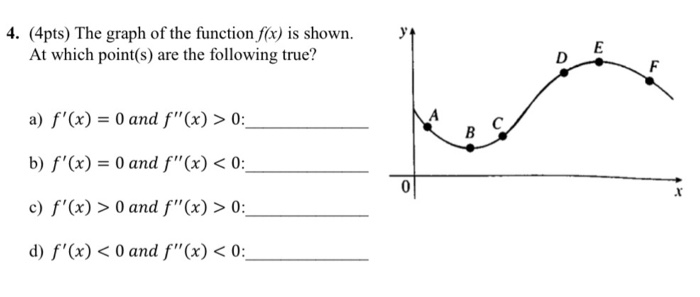 Solved for the question below i got:a) Bb) Ec) C & Dd) F & A | Chegg.com