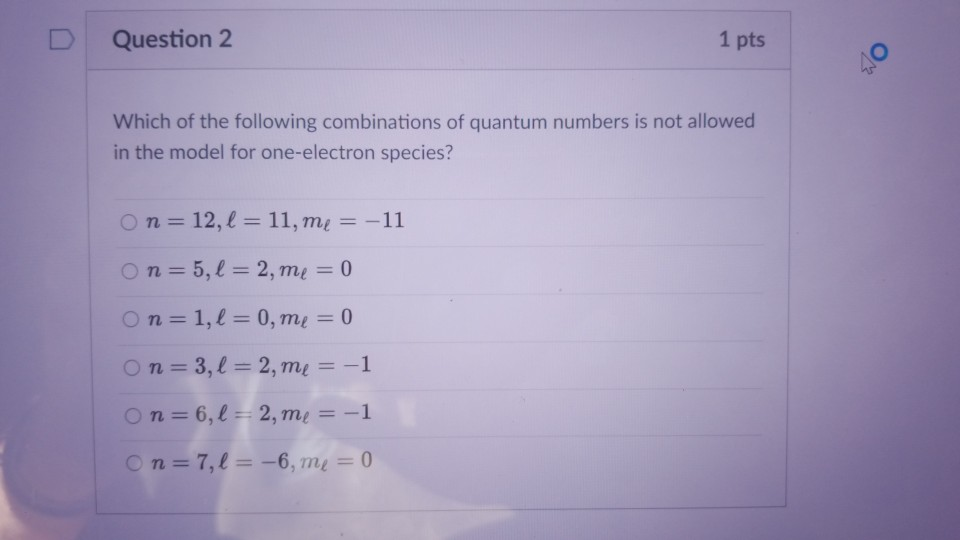 Solved Question 1: Consider the model for a hydrogenic | Chegg.com