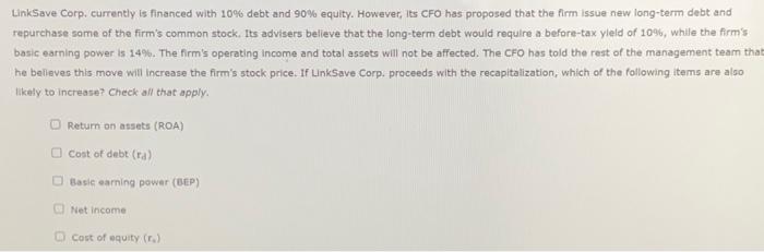 Solved 3. The effect of financial leverage on ROE Companles | Chegg.com