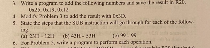Solved 3. Write a program to add the following numbers and | Chegg.com