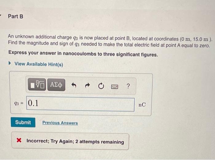Solved Two point charges are placed on the x axis. (Figure | Chegg.com