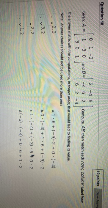 Question Completion Status: Question 1 10 points Save | Chegg.com