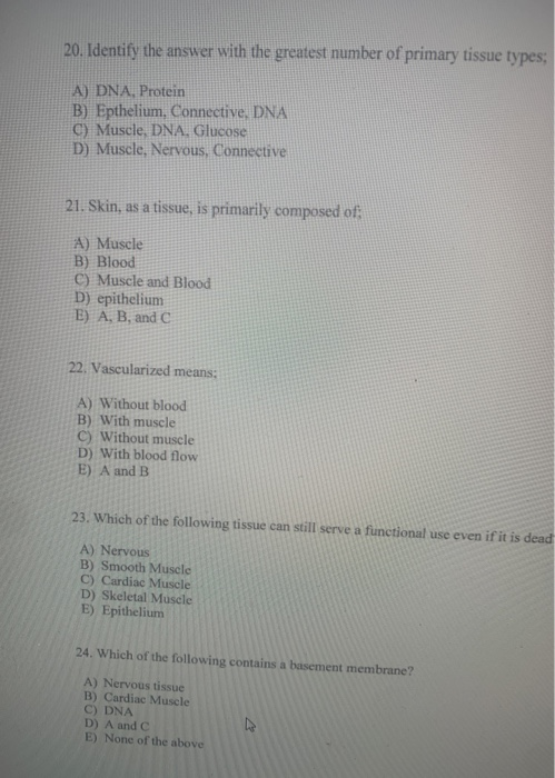 Solved 1. The Plasma Membrane is: A) the method by which | Chegg.com